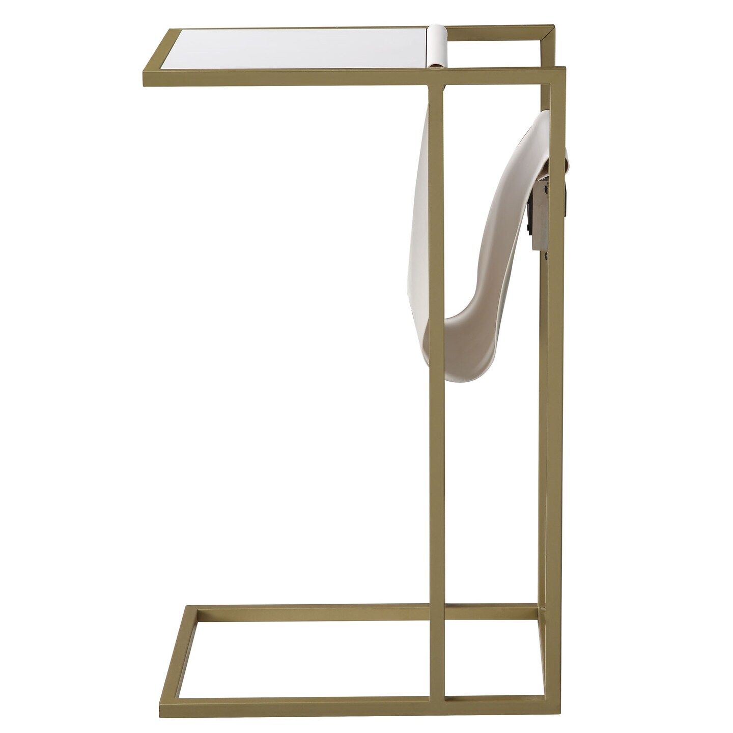 Tregal C-Table with Magazine Holder, USB Port &#x26; Wall Plug
