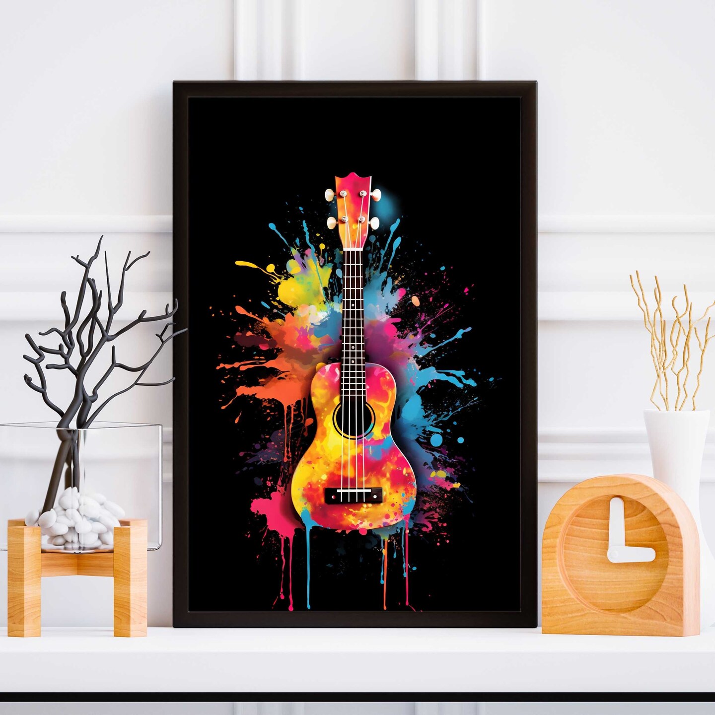 Ukulele Poster, Musical Instrument Print, Office Poster, Home Decor | S1 |  MakerPlace by Michaels, image size:1080x1080