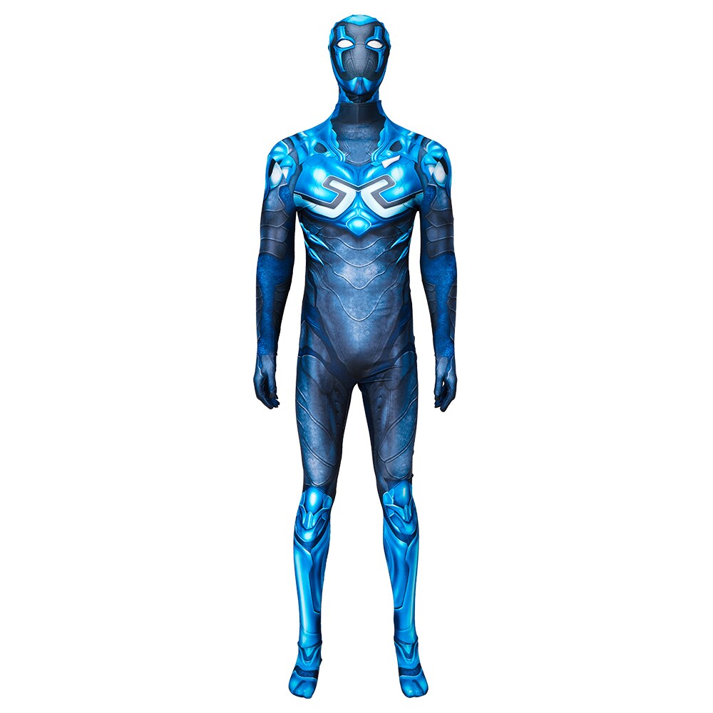 Blue Beetle Cosplay Costume Catwoman Jumpsuit Bodysuit Halloween Carnival  Party Costume