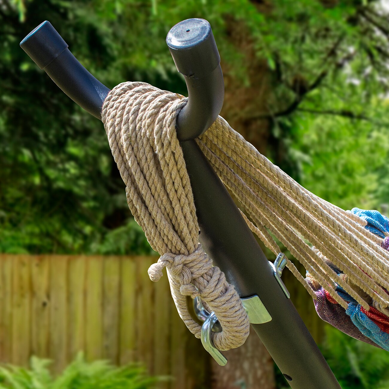Sorbus Double Hammock With Steel Stand - Portable Carrying Case