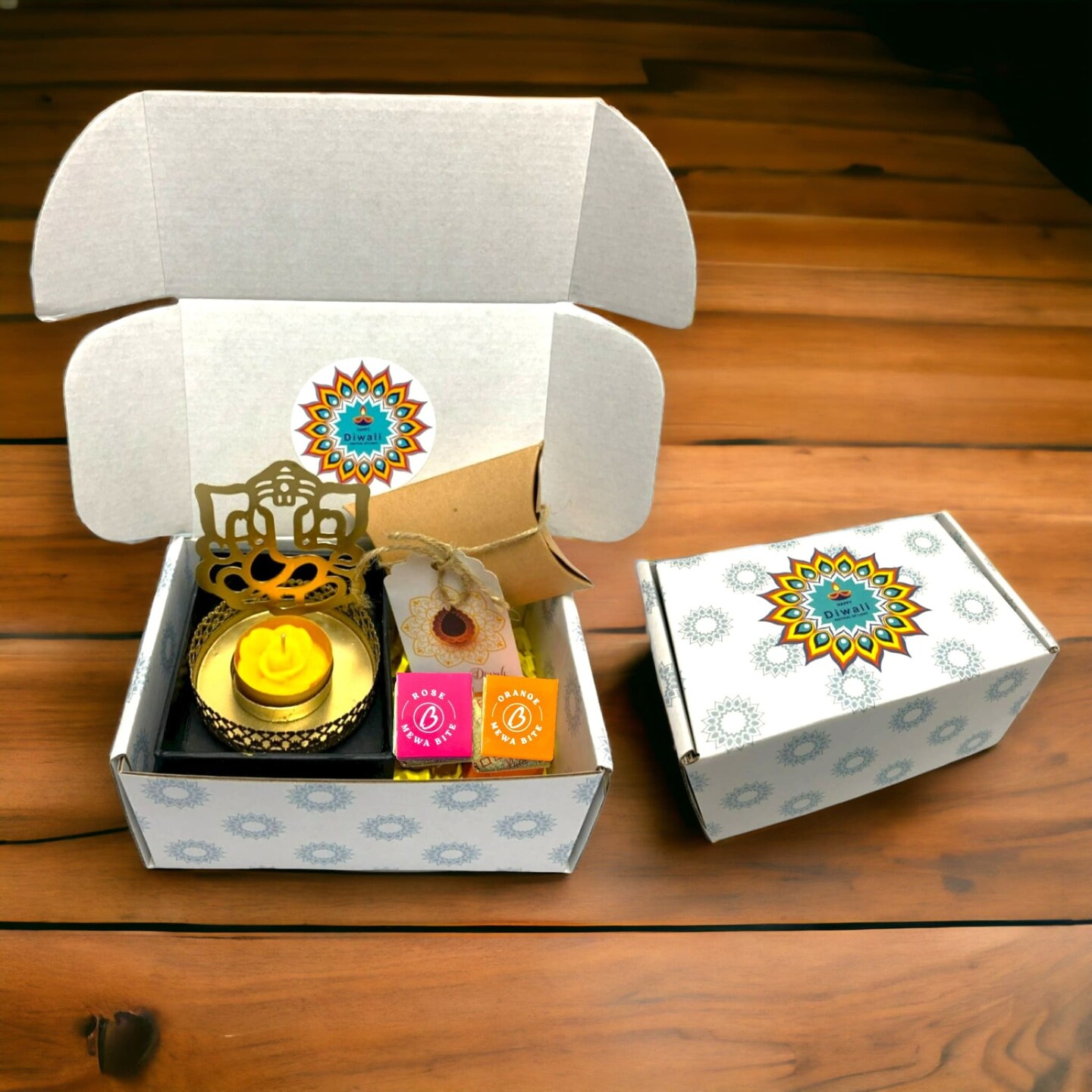 Personalized Diwali Gifts Hamper Indian Diwali Gift Boxes Navratri Gift Box Hamper Basket Sweets Dry Fruits For Employees Home Office Friends Family &#x26; Relatives Handmade Return Gifts Items