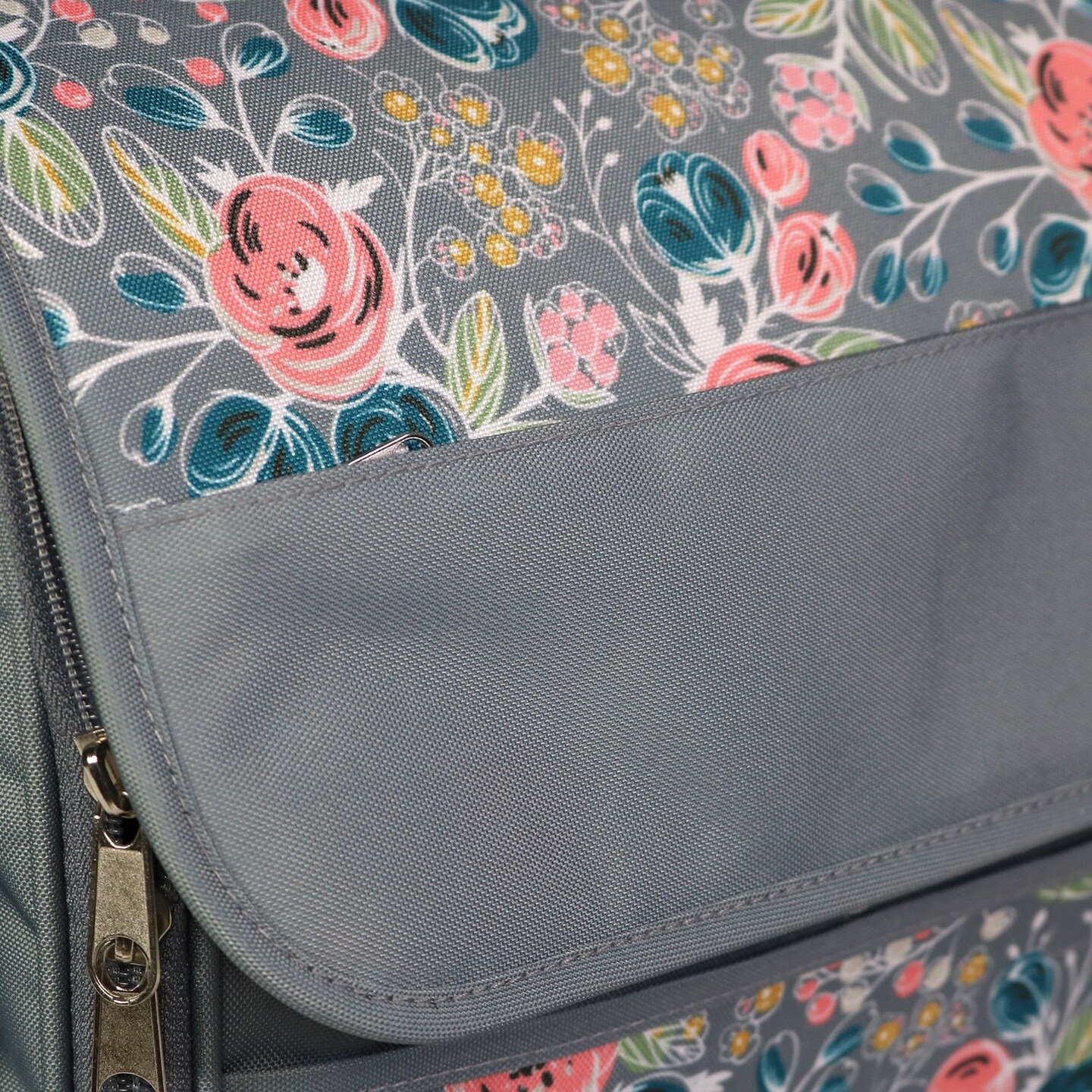 Rolling Sewing Machine Tote, Floral