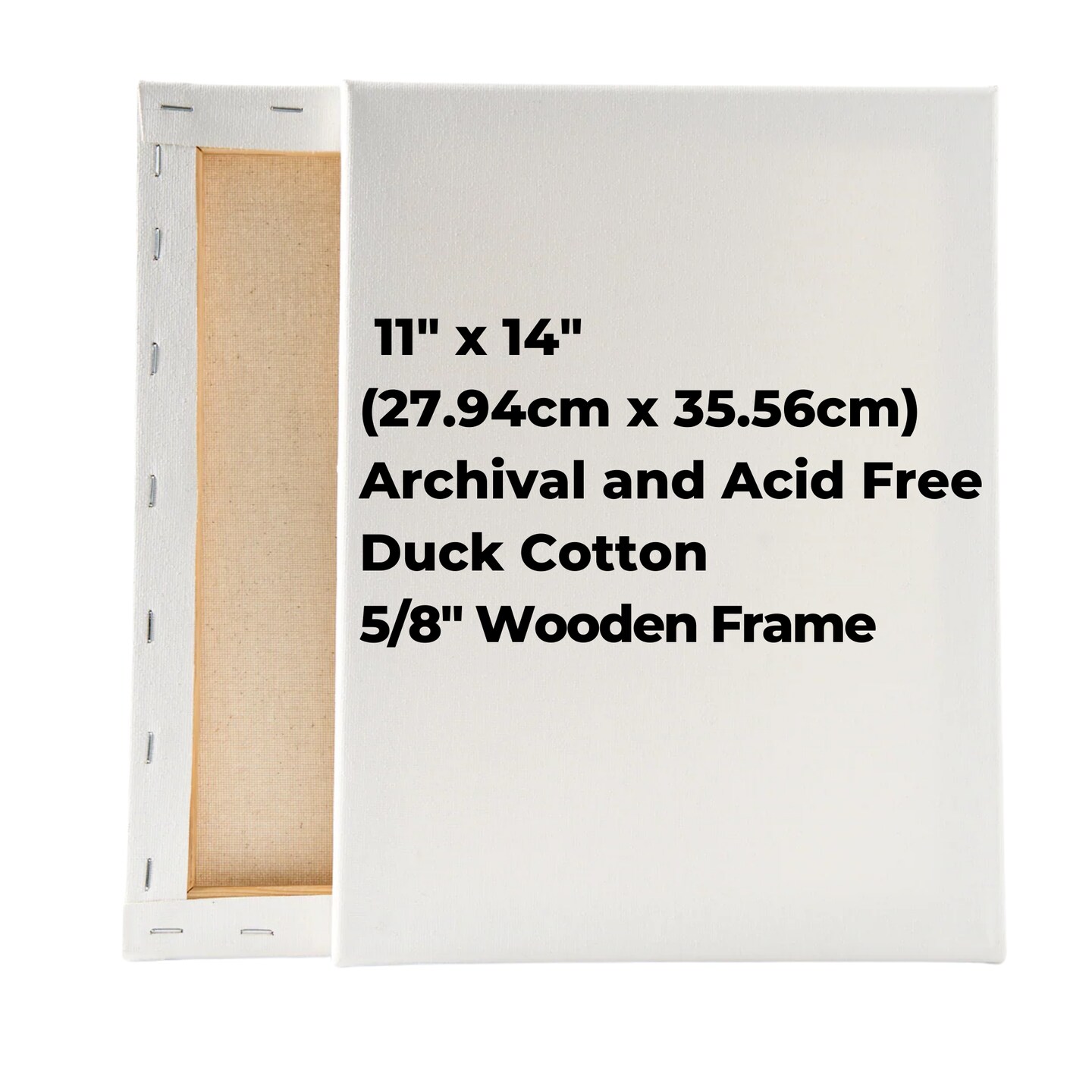 "Heart Penguin" DIY Canvas Art Kit, Adult Beginner, Acrylic Paint Size 11x14 inch