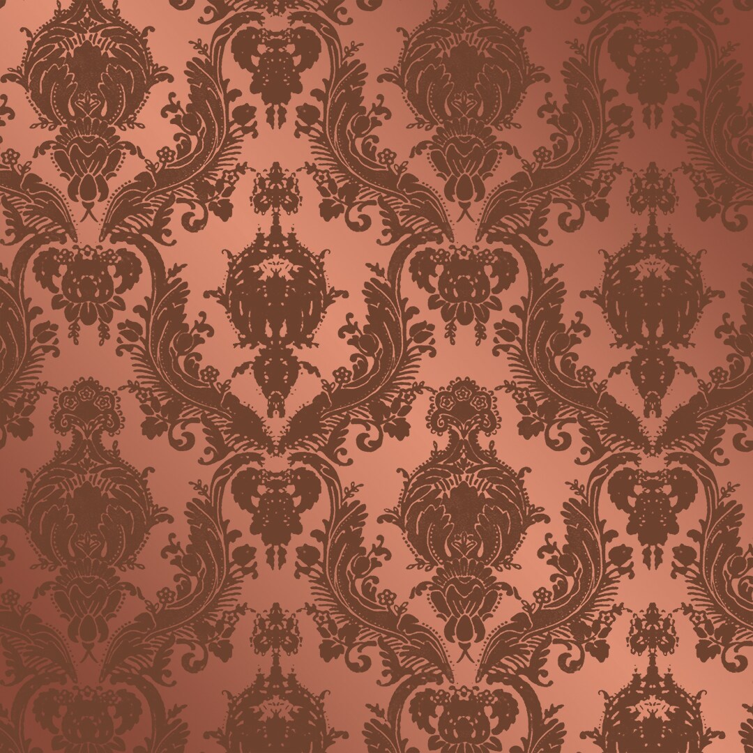 Tempaper Damsel Textured Peel and Stick Wallpaper Metallic Ruby