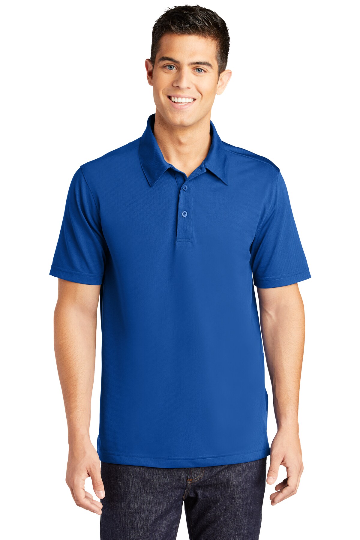 Sport-Tek&#xAE; PosiCharge Active Textured Collared Short Sleeve Polo