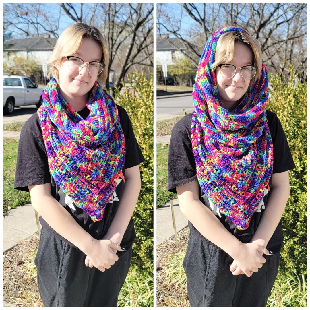 Wild Oleander Crocheted Hooded Scarf MakerPlace by Michaels