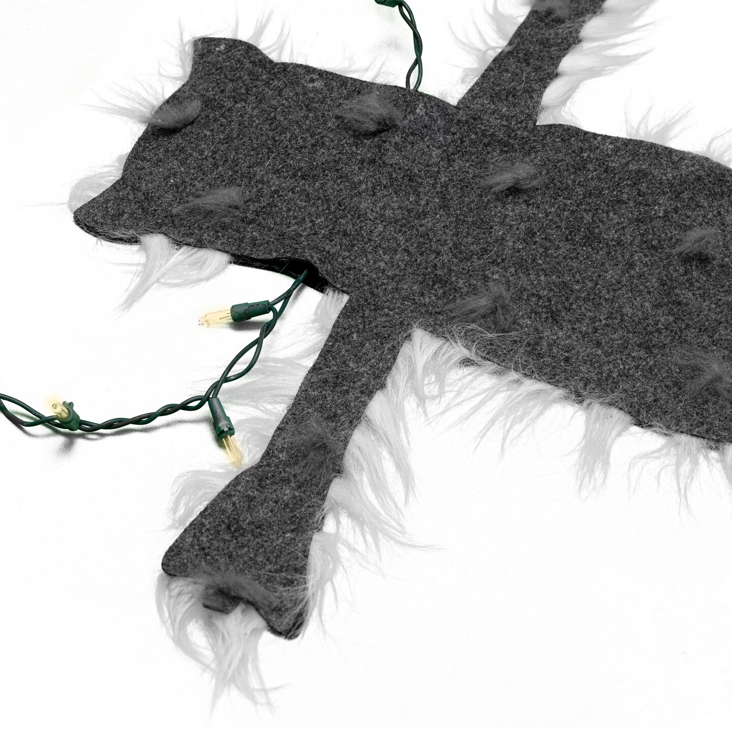 Tree Buddees LED Light Up Fried Cat Rug Funny Christmas Lights Decoration