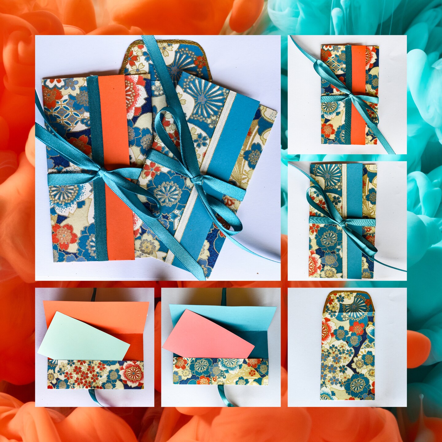 Ocean Fantasy Ribbon Tied 2 Piece Gift Card Holder Set | MakerPlace by  Michaels, image size:1080x1080