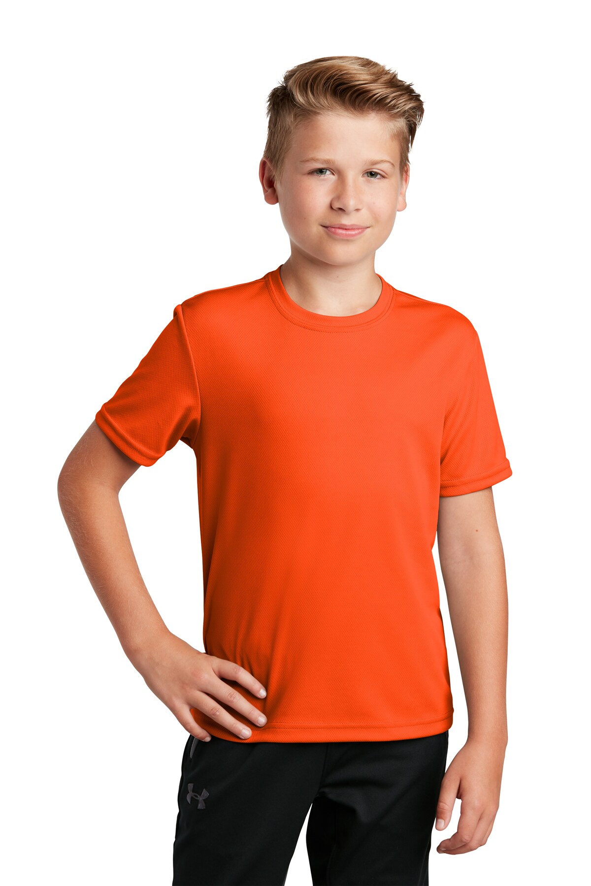 Crew Neck Short Sleeve Youth Sports T-Shirt | RADYAN&#xAE;