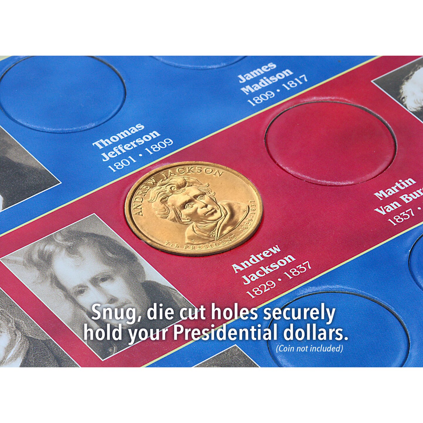 United States Presidential Dollar Collectible Album Coin Holder