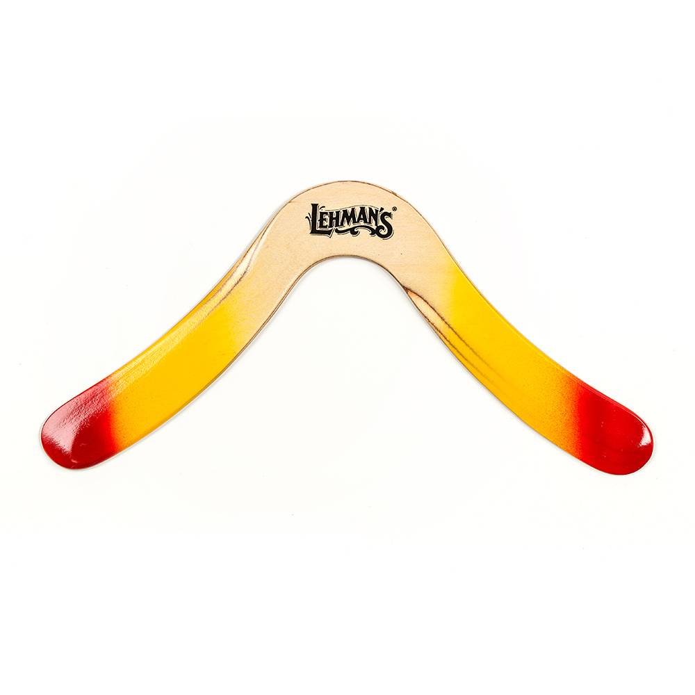 Sturdy Wooden Handcrafted Boomerang, with Flight Instructions, Right Hand Design Flies up to 35 Yards