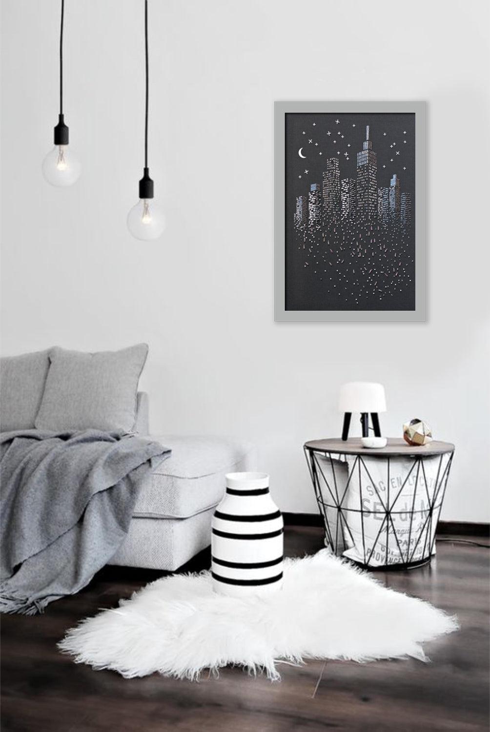 Bead Embroidery Kit - The glitter of the night lights