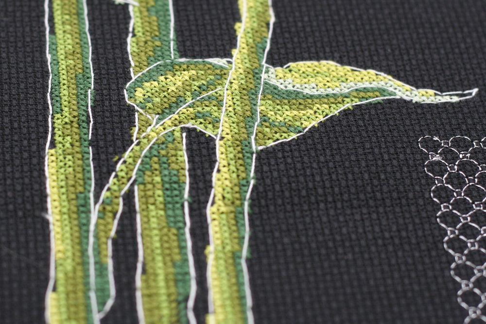 Cross-stitch kit Bright sunflowers