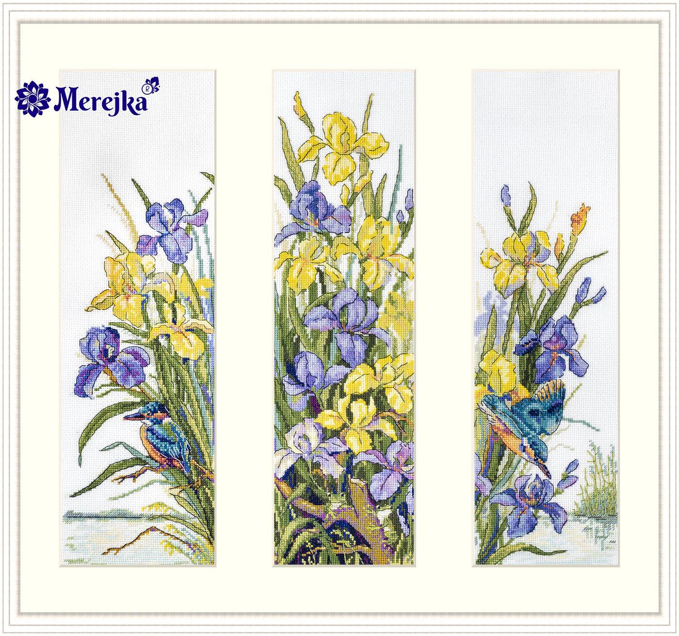 Frogs in the Flowers K-135 Counted Cross-Stitch Kit