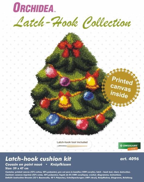 Latch hook cushion kit &#x22;Christmas tree&#x22; 4096