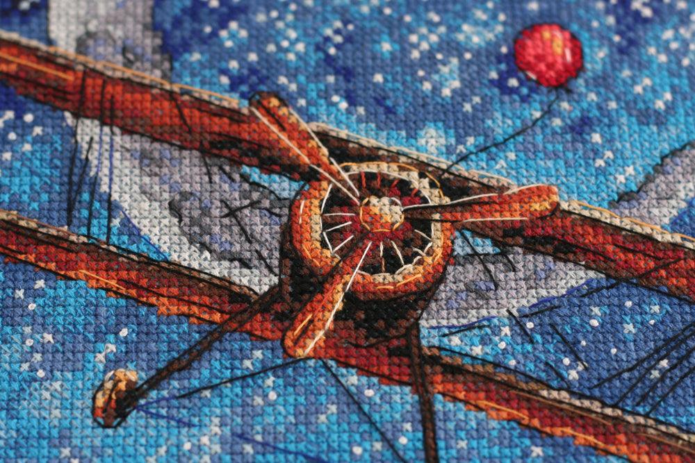 Cross-stitch kit Above the clouds
