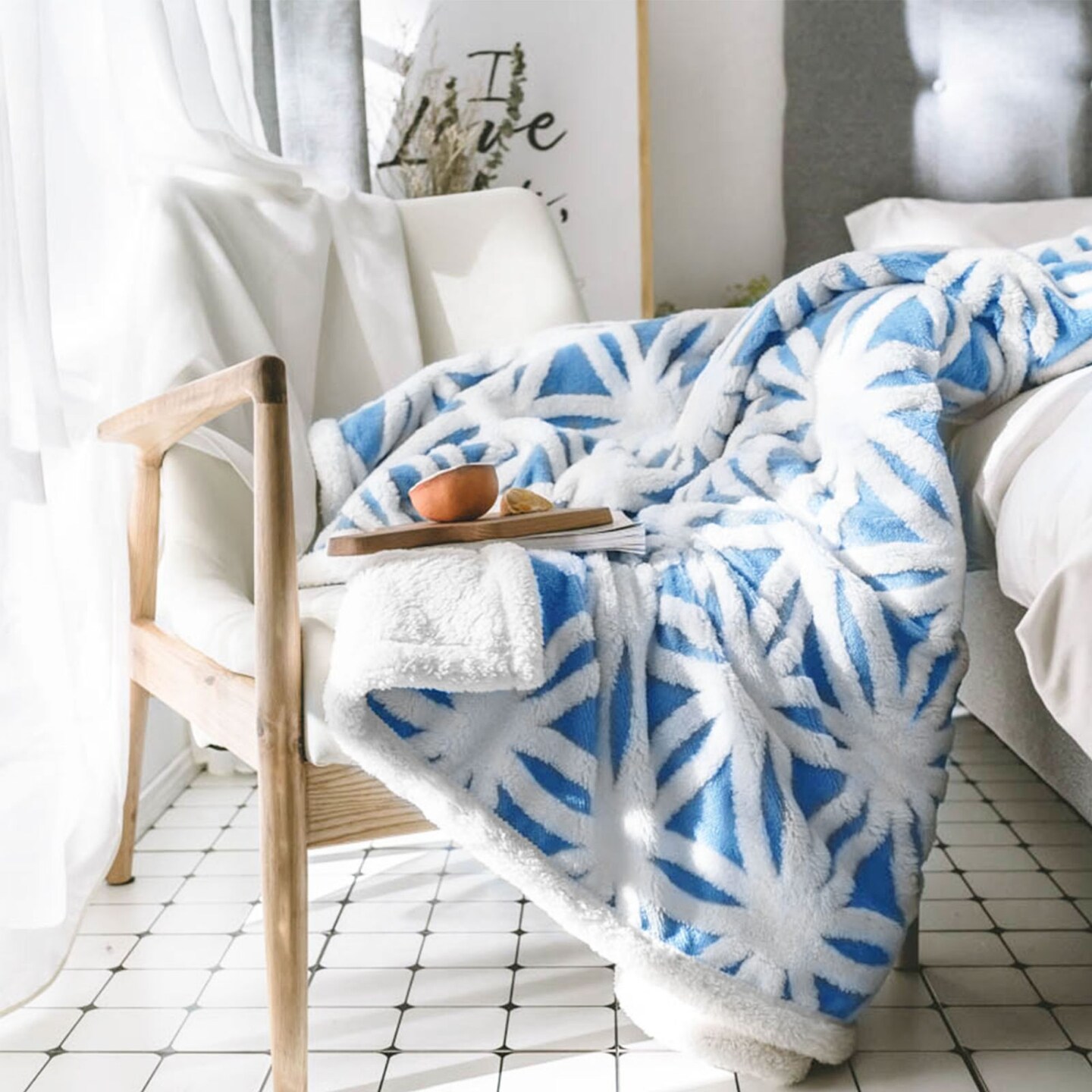 Fleece Blanket Throws for Sofas Fluffy Soft Warm Blanket for Bed Flannel Blanket