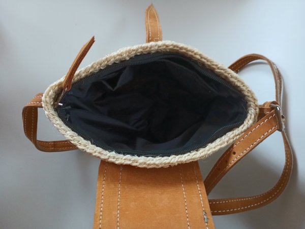 SAWA SAWA PEACE MICRO HANDMADE SISAL CROSSBODY BAG | MakerPlace by