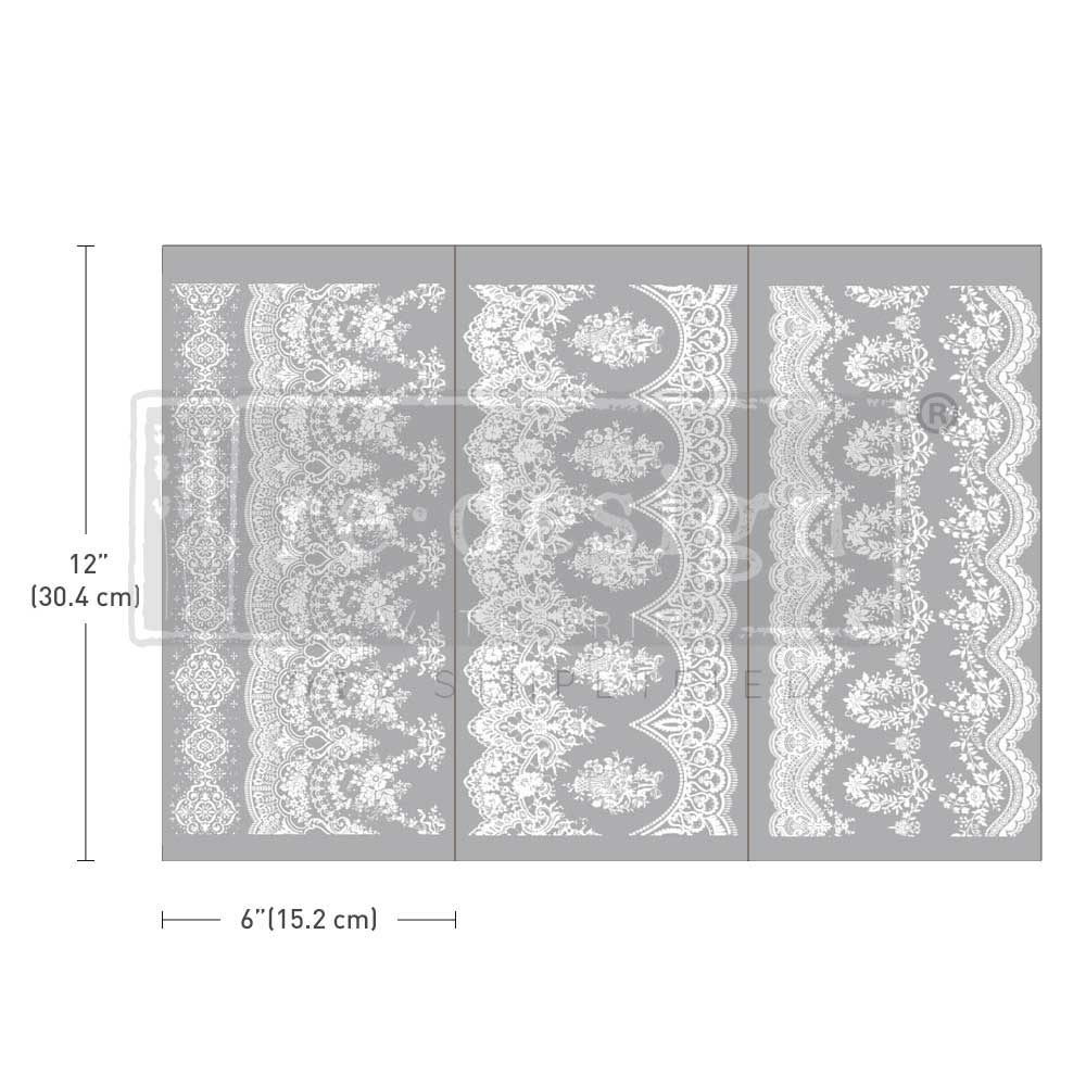 Vintage Wallpaper - Small Transfers 6"x12" 3 sheets Rub on Transfers for Furniture Vintage Rub on Transfers Stickers for Crafts Classic Spring Summer Autumn Decoration Transfers