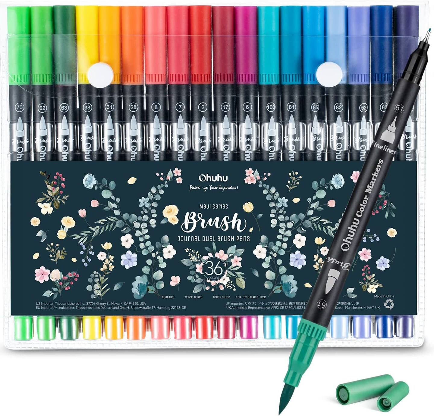 Markers for Adult Coloring Books: 36 Colors Coloring Markers Dual