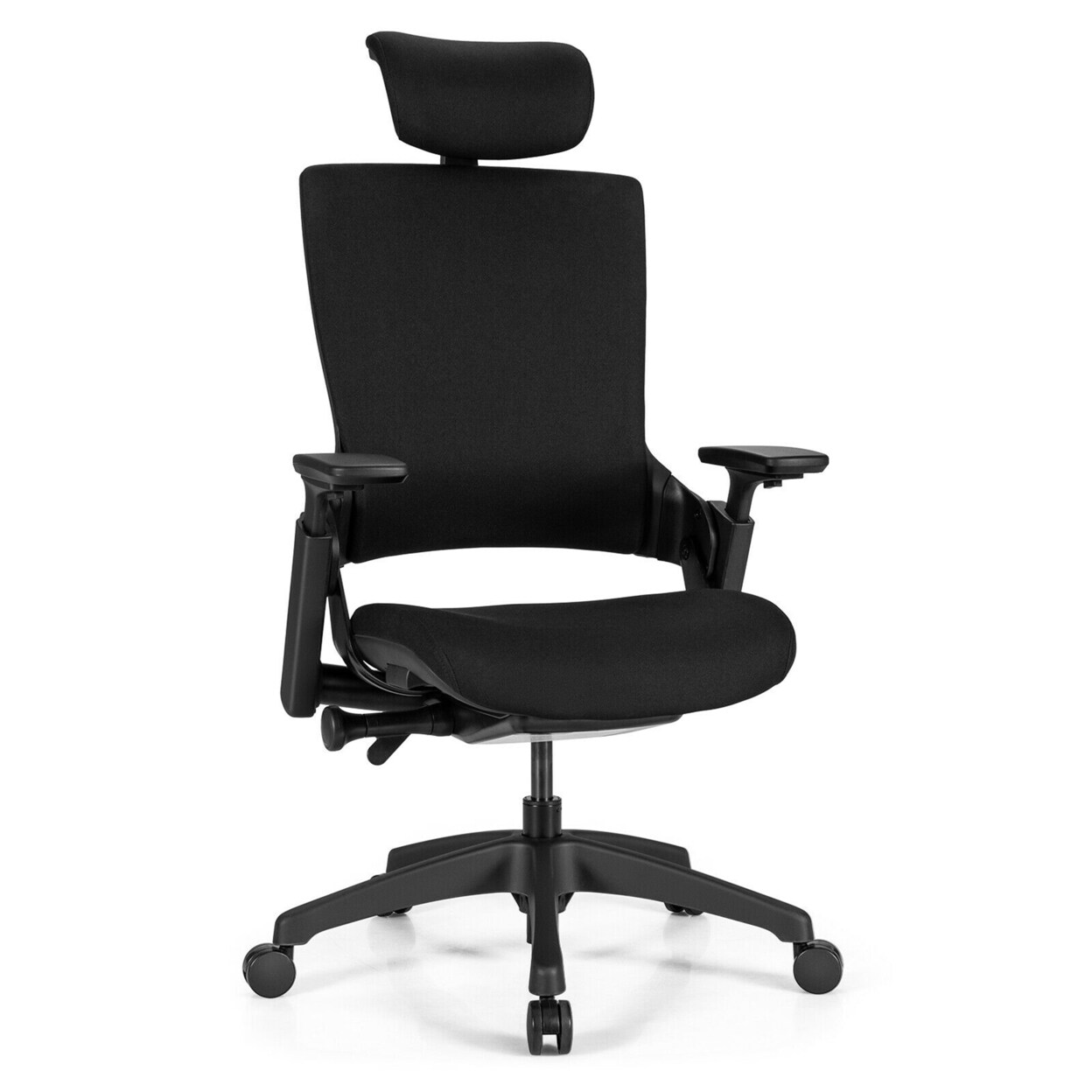 Gymax Executive Office Chair Adjustable Task Chair w/Sliding Seat and 3D Armrest