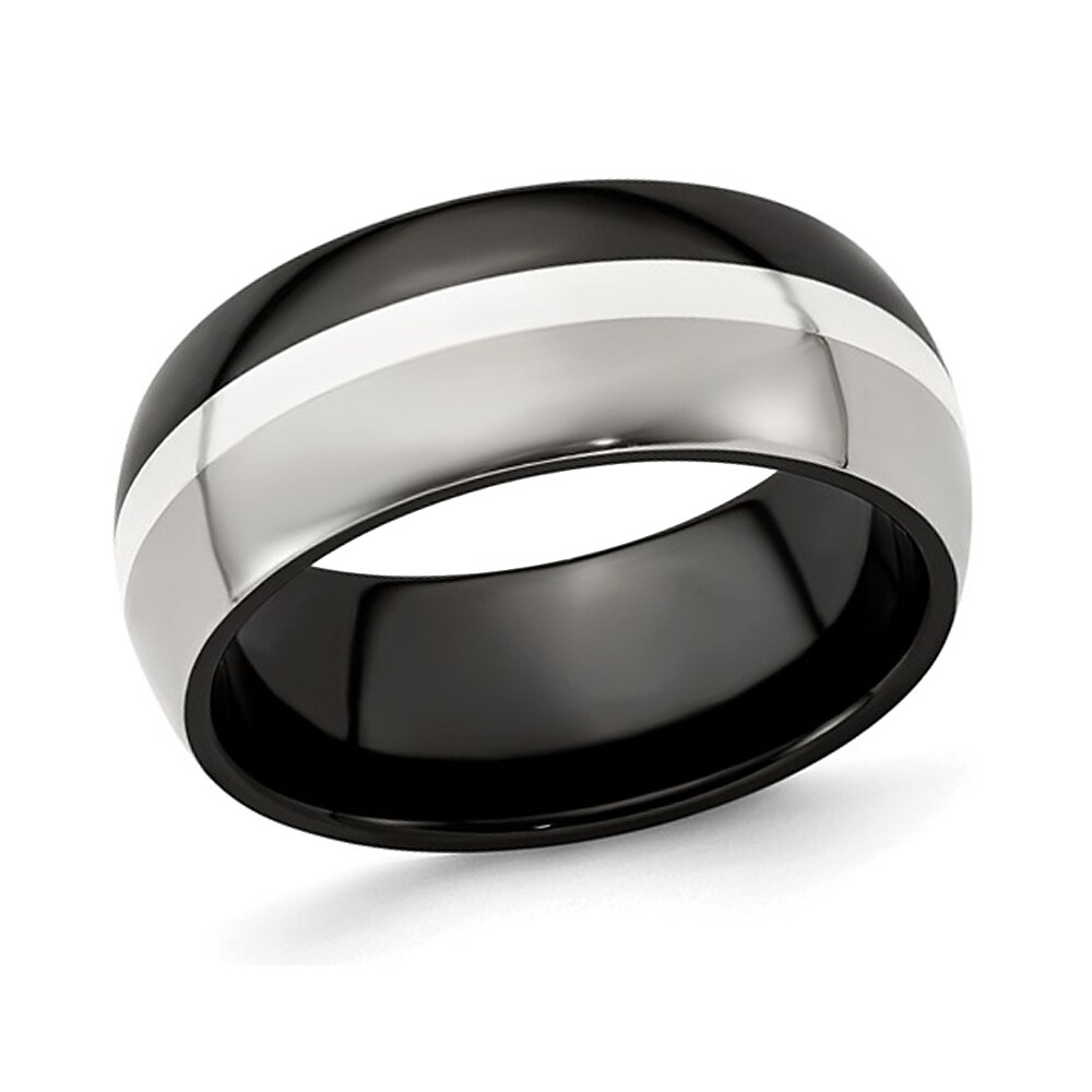 Men's Domed Wedding Band Ring