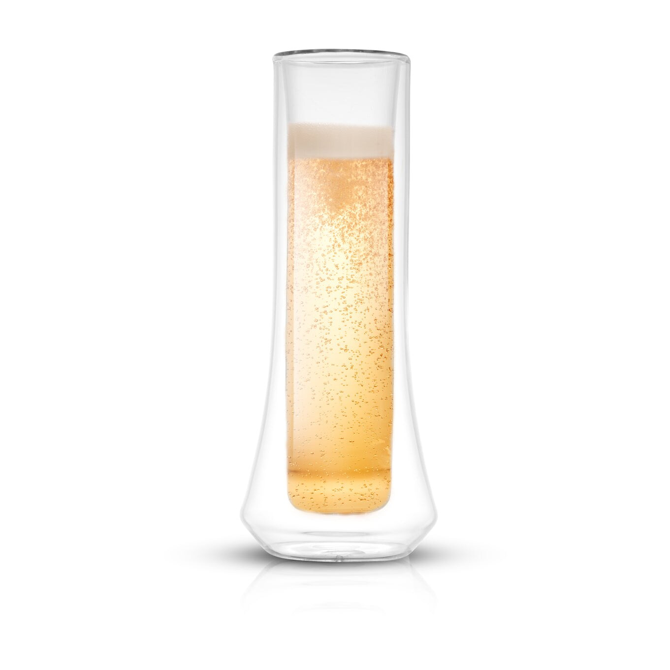 JoyJolt Cosmo Double Wall Stemless Champagne Flutes Glasses - 5 oz - Set of  2