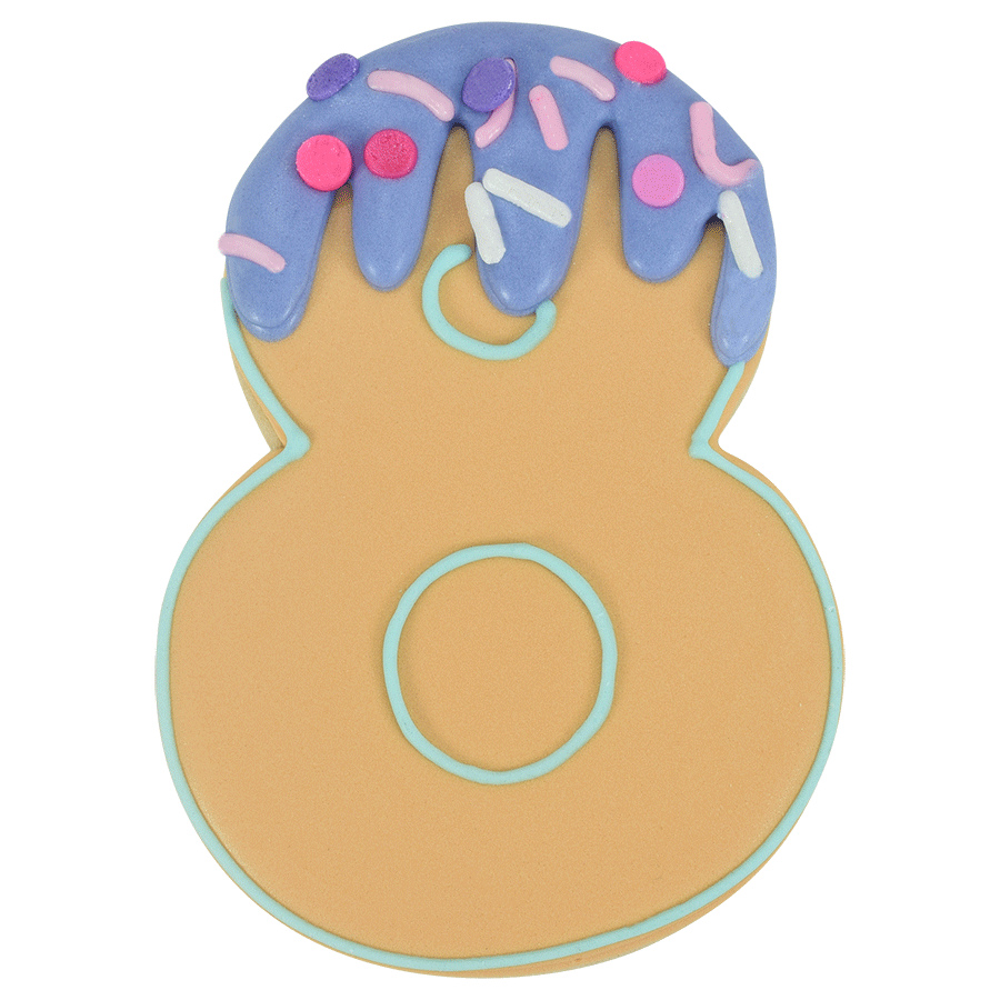 Number 8 Cookie Cutter 3&#x22; Carded