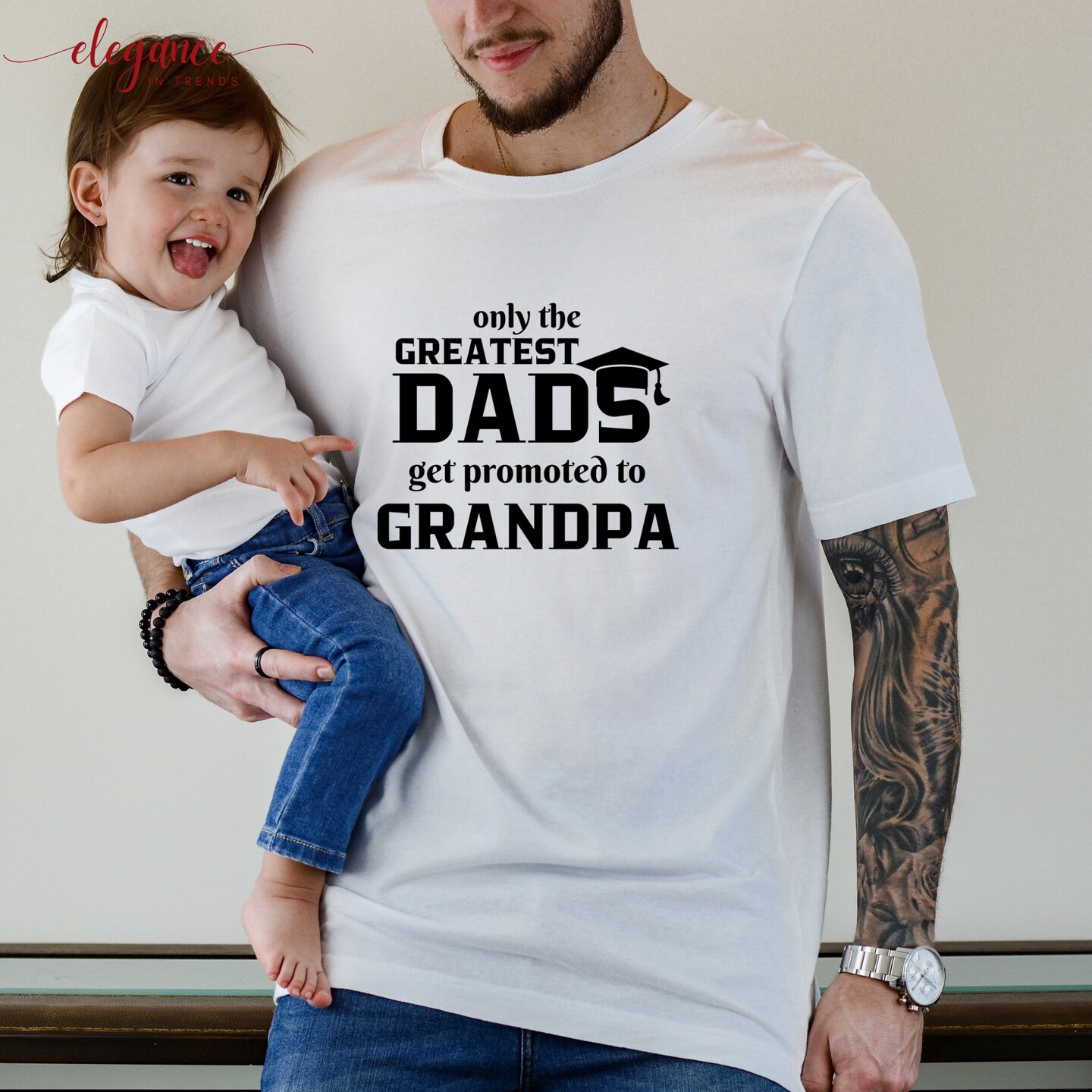 Great Dads Get Promoted To Grampy Father's Day Gift T-Shirt