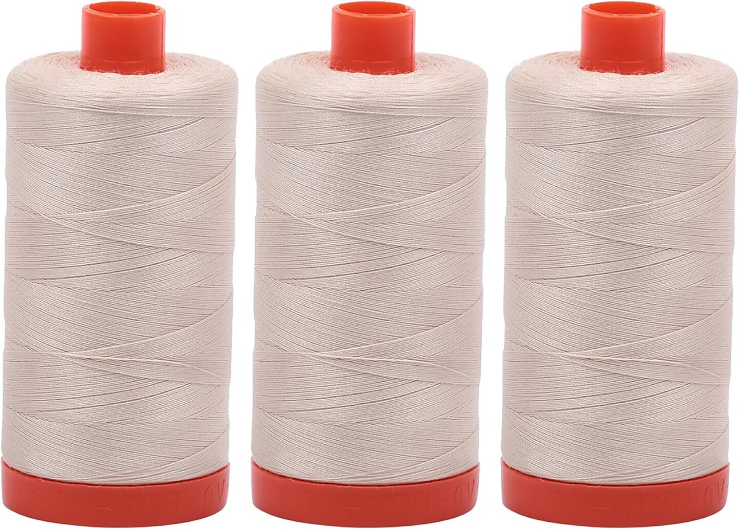 3-PACK - Aurifil Light Beige - A1050-2310 - Mako Cotton Thread Solid 50WT 1422Yds each3