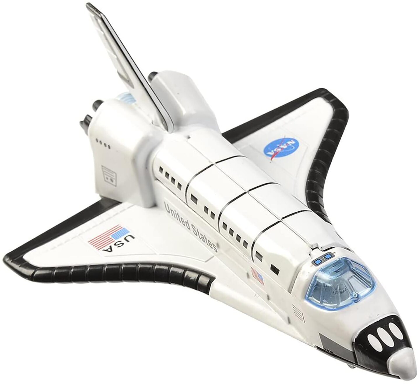 Aeromax Pull Back 6 Inch Die Cast Space Shuttle With Lights &#x26; Sound