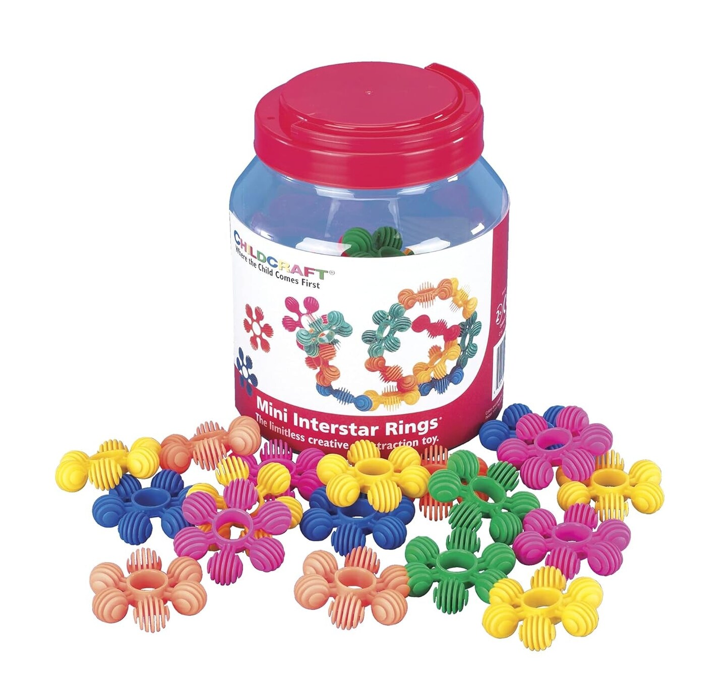 Toddler Manipulatives Mini Interstar Rings, Set of 40 - 1435216