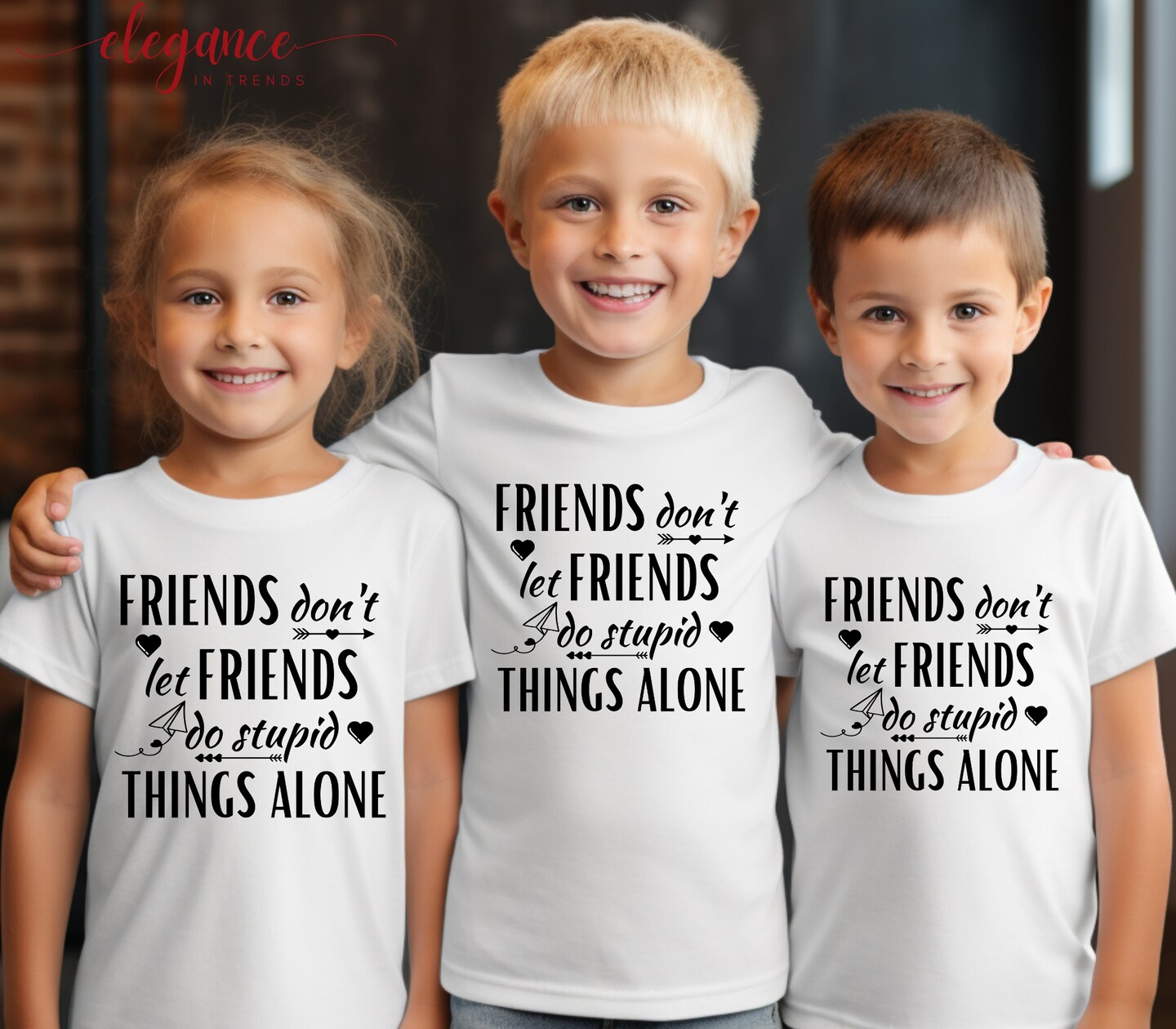 Friends Don't Let Friends Do Stupid Things Alone Vacation Shirts, Funny Trip Tshirt, Girls Trip Tee, Girls Weekend Trip Shirt - EITV1012 product 2