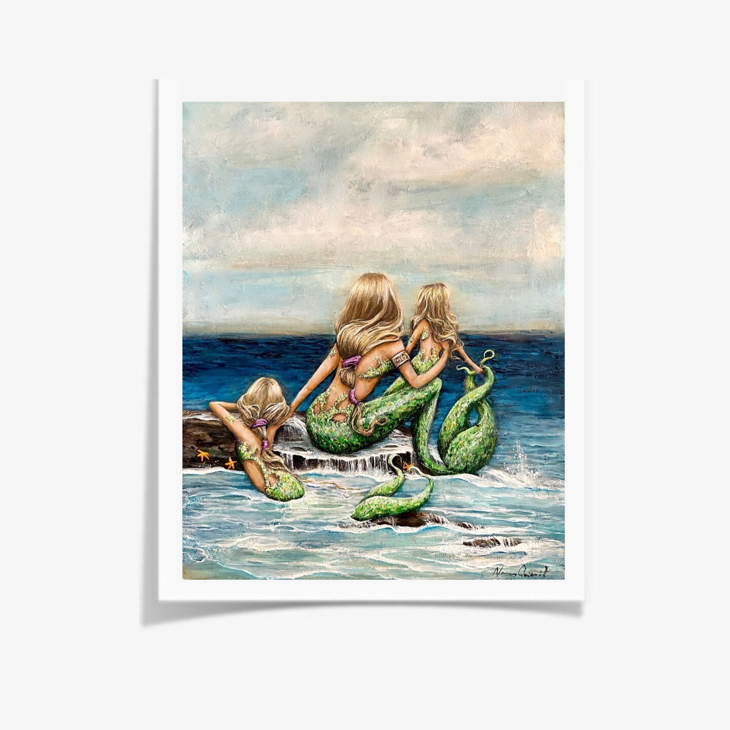 Mermaid sold Painting Mermaid by the sea Made to order