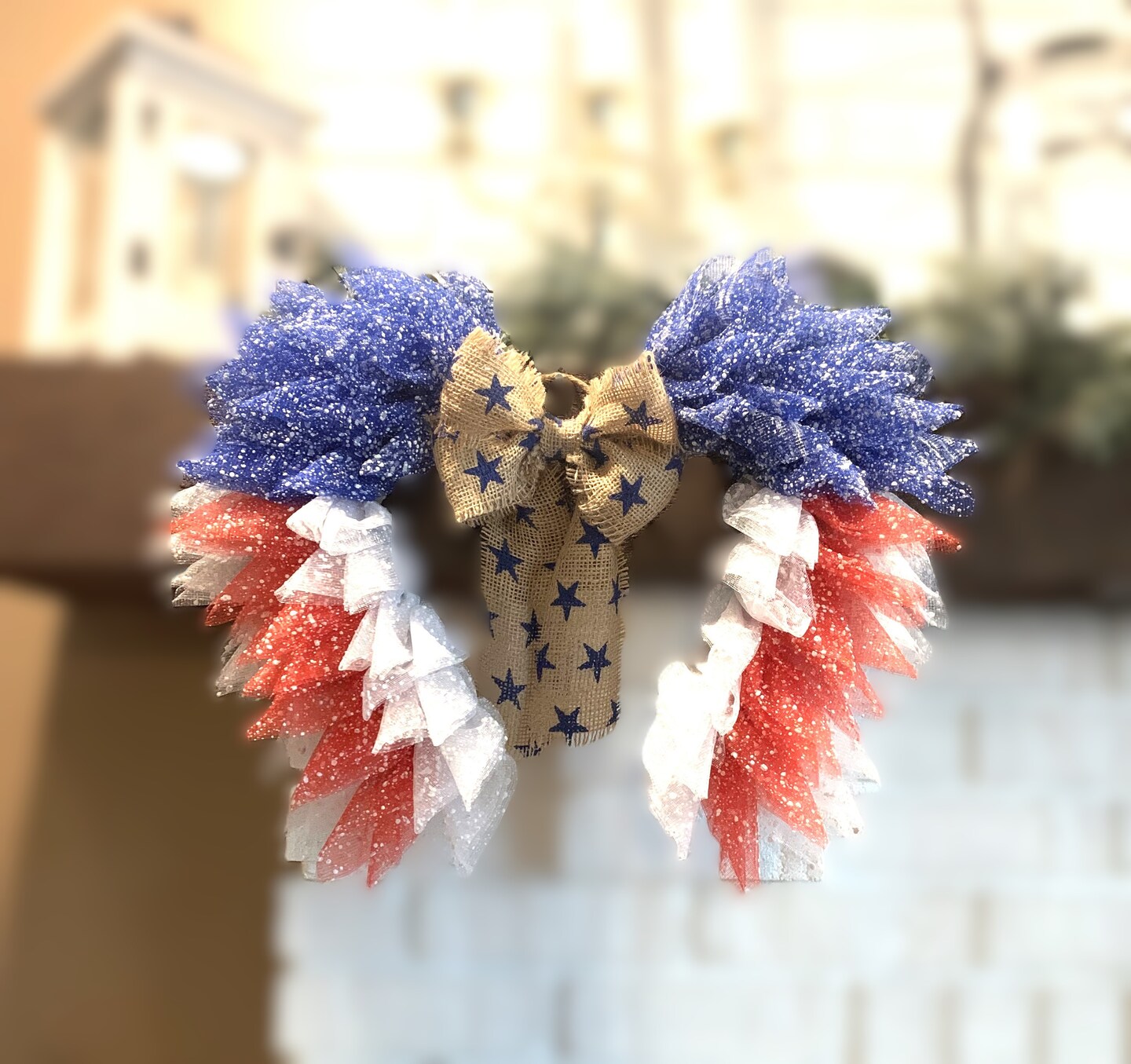 Patriotic Wreath, Memorial Day Wreath,Decomesh Wreath,4th of high quality July Wreath,Americana Wreath