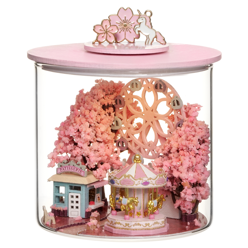 Miniature Wizardi Roombox Kit - Sakura Scenery Dollhouse Kit