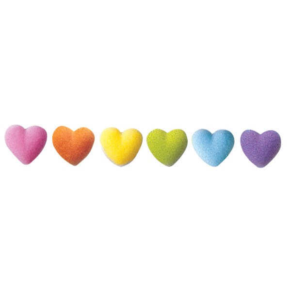 Rainbow Heart Charms Assortment Dec-Ons&#xAE; Decorations 24ct