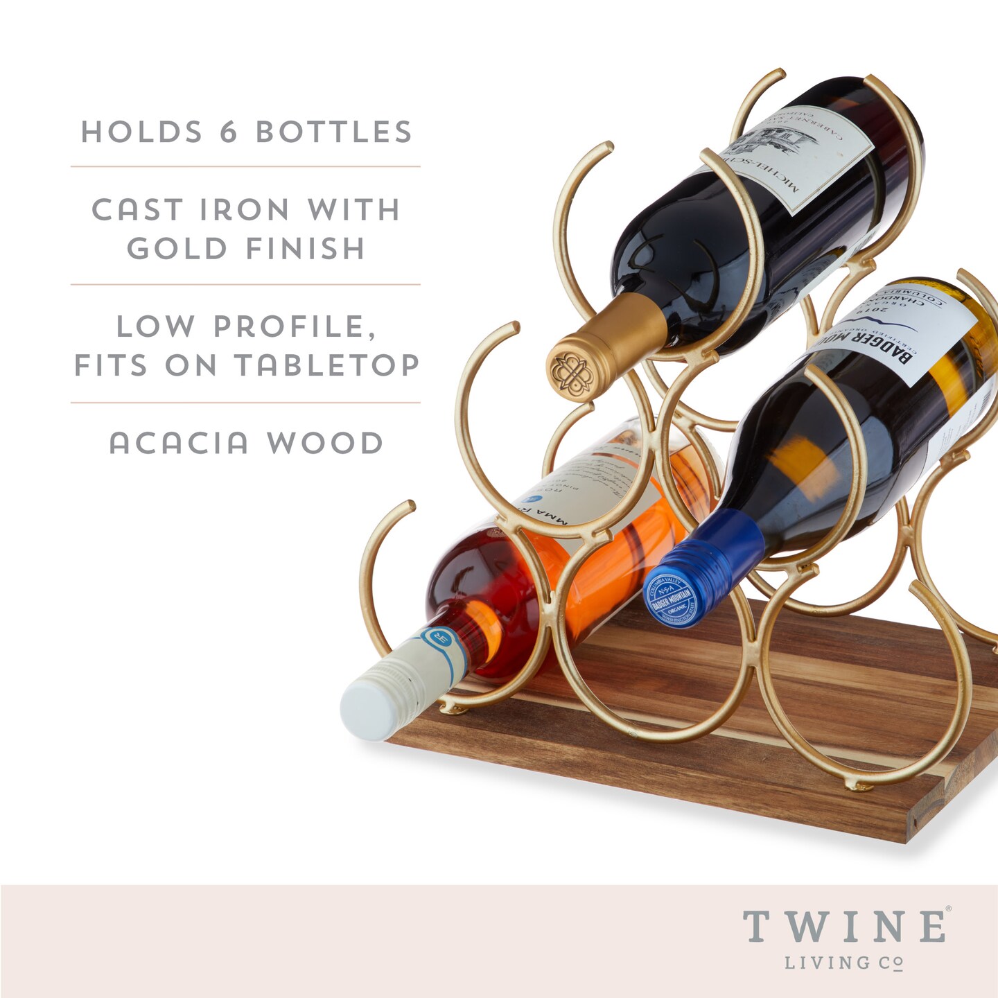 Pyramid 6 Bottle Wine Rack