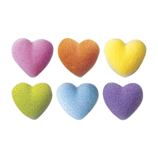 Rainbow Heart Charms Assortment Dec-Ons&#xAE; Decorations 24ct