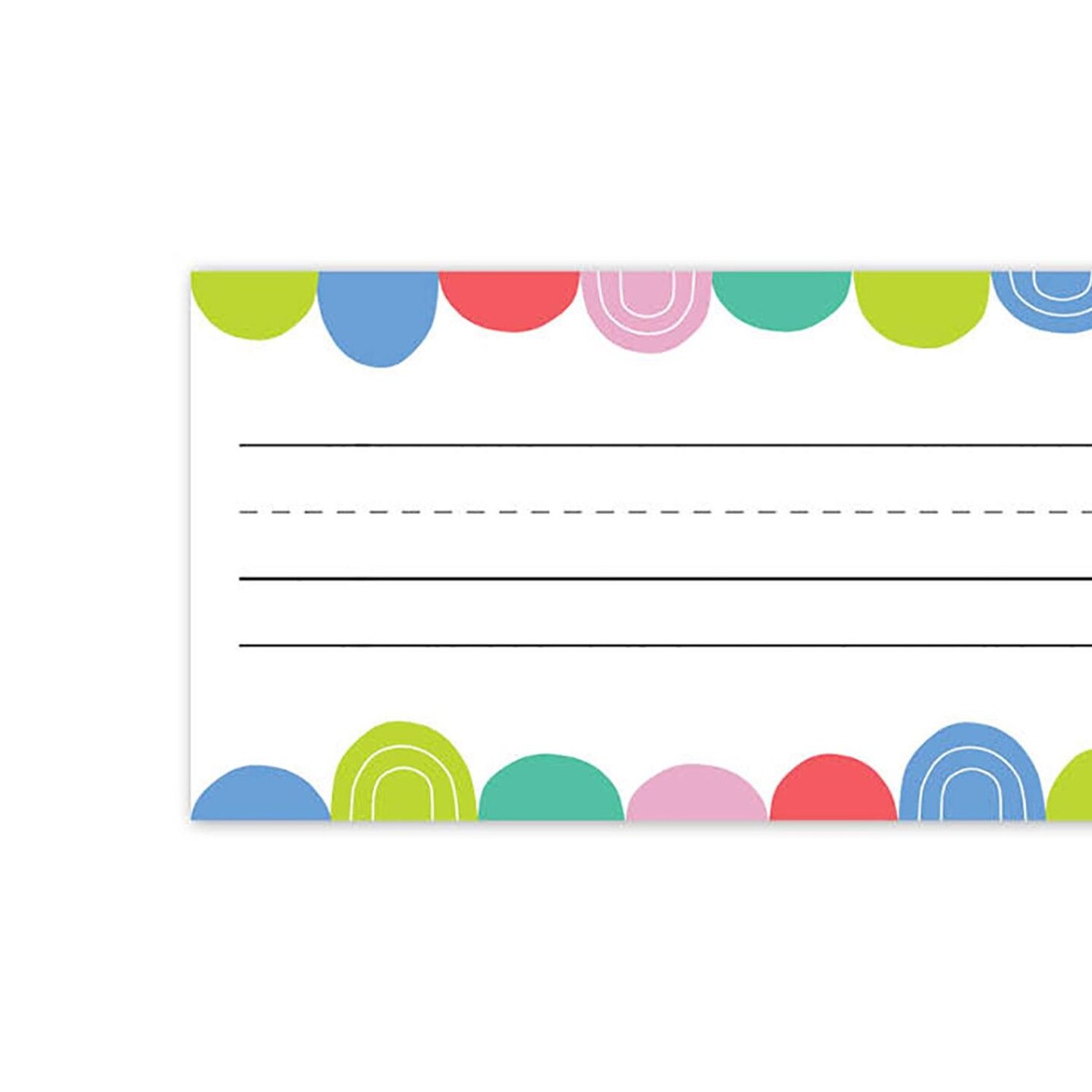 Rainbow Drops Name Plates, 9-1/2&#x22; x 3-1/4&#x22;, 36 Per Pack, 6 Packs