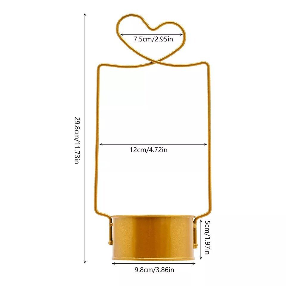 10 Pcs Metal Large Round Baskets Gold Wedding Centerpieces Flowers Holder Rack