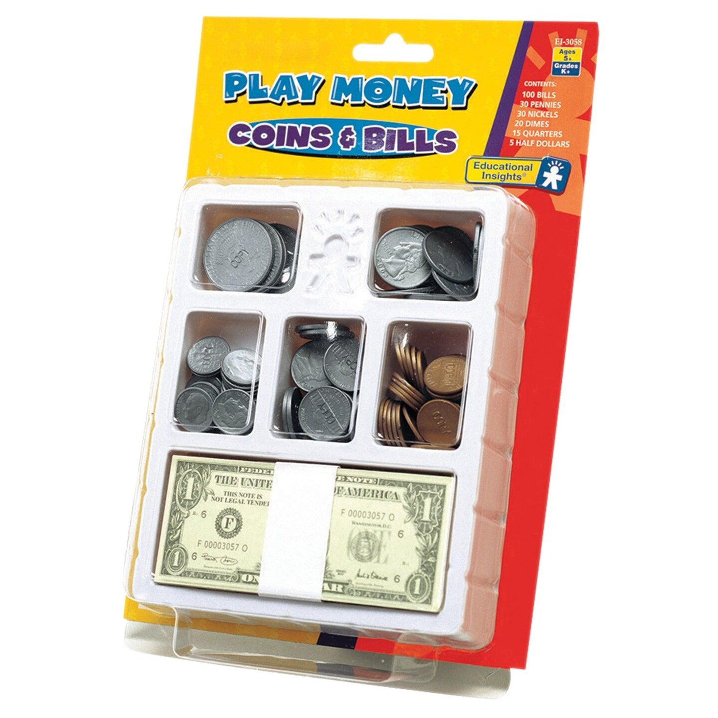 Play Money, Coins &#x26; Bills Tray