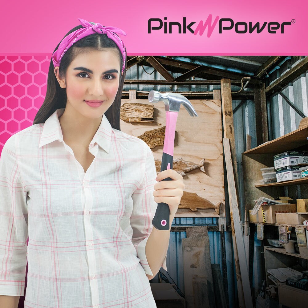 Pink Power 16oz Claw Hammer