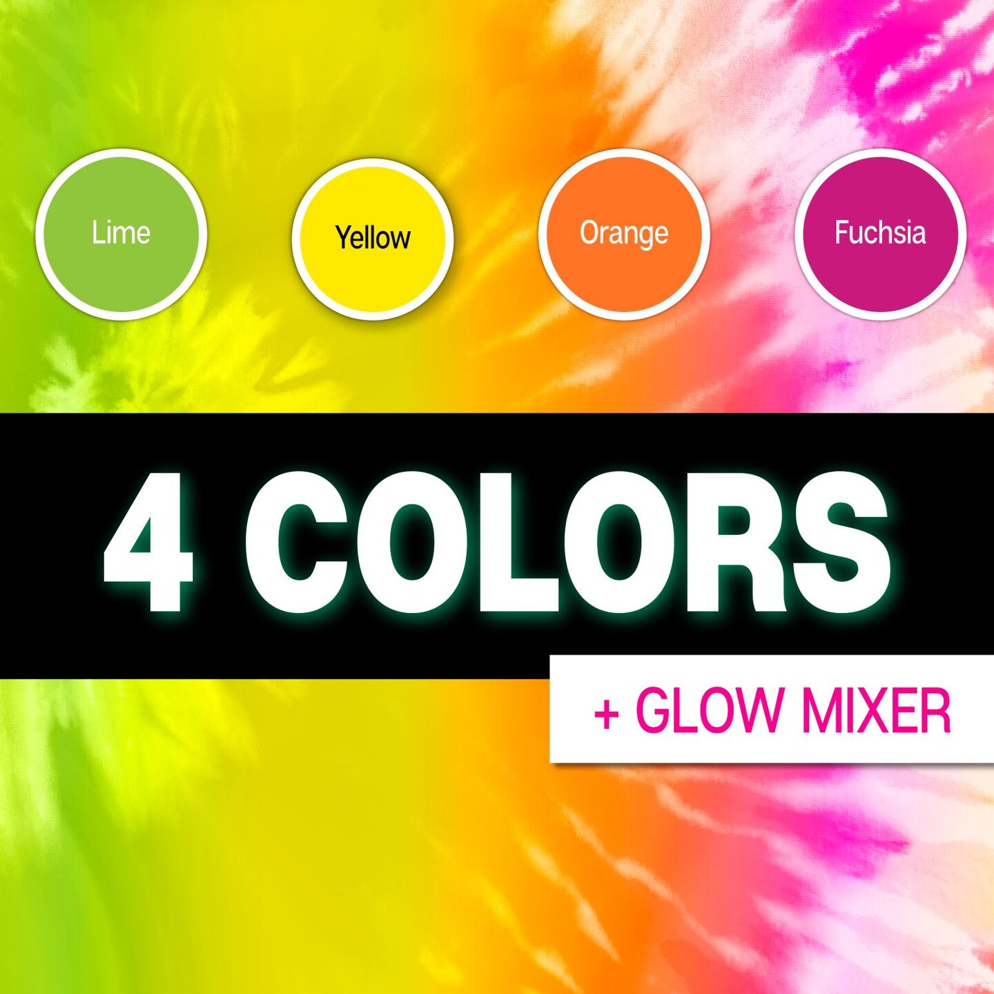 Tulip Glow-in-the-Dark 4-Color Tie-Dye Kit