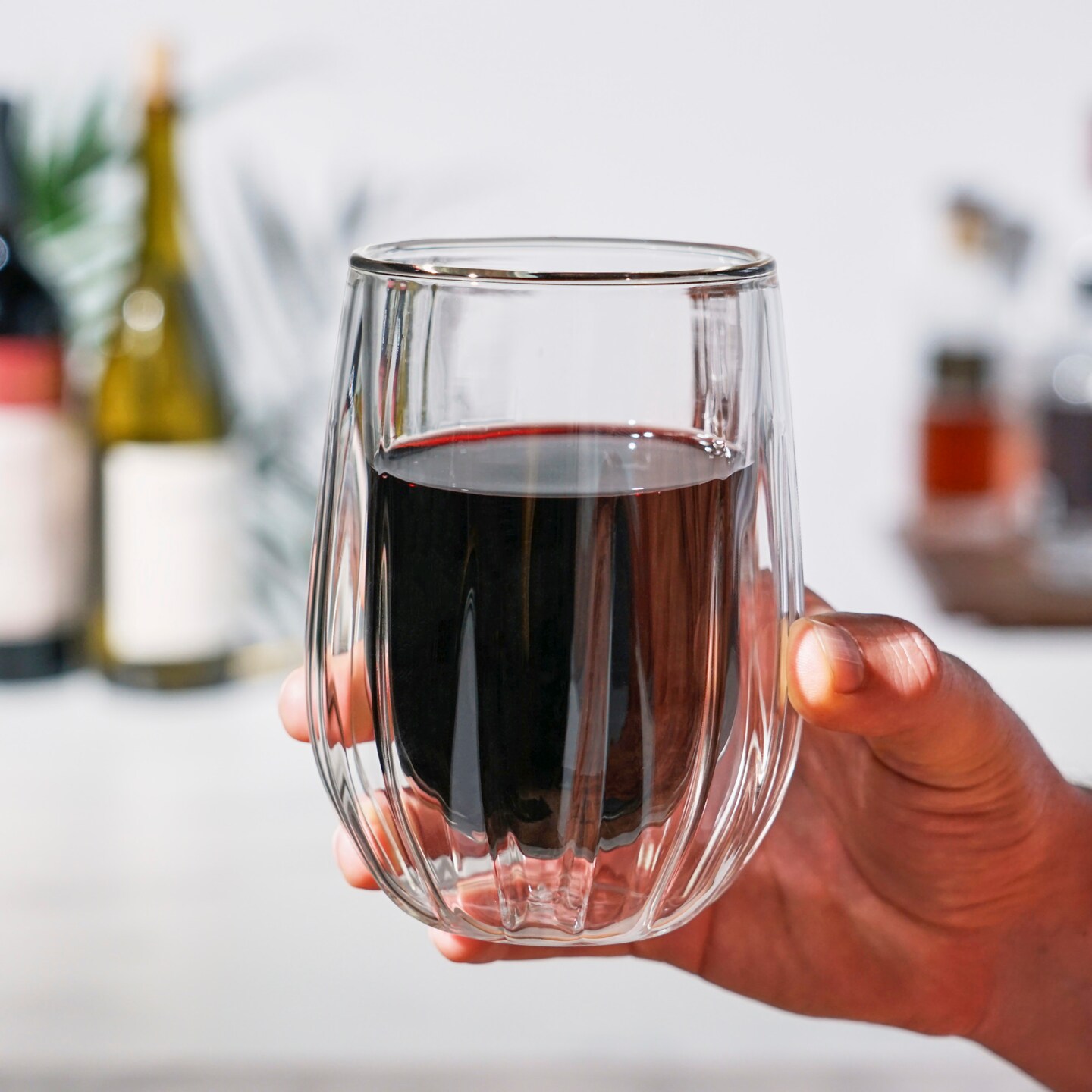 Double Walled Wine Glasses 