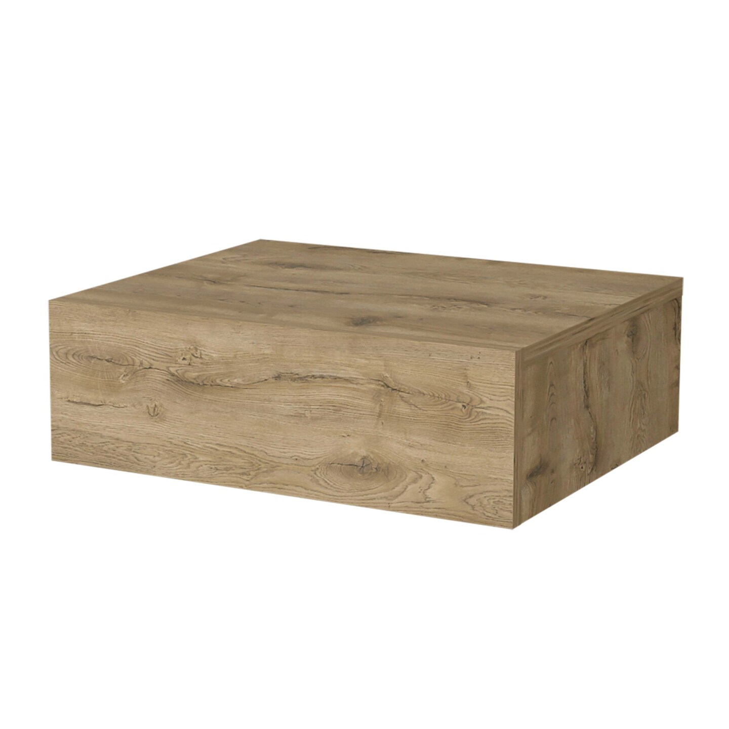 Vienna Floating Nightstand, Sleek Wall-Mounted Design with Spacious Drawer Storage, Dark Brown