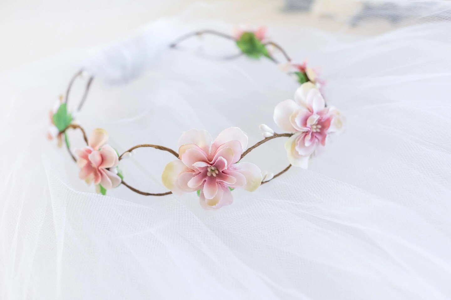 Flower Crown Veil - Boho Flower Crown Veil - Braided Flower Crown Veil -  Bachelorette Flower Crown - Bachelorette Party | MakerPlace by Michaels