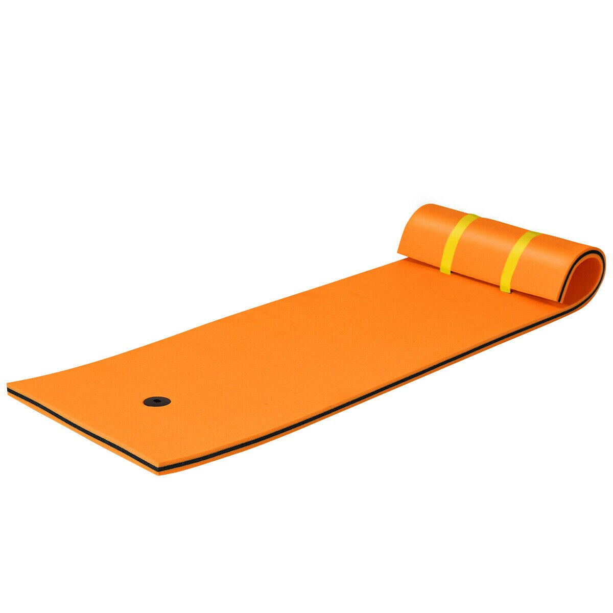 83 X 26 3-Layer Floating Pad Mat Water Sports Recreation Relaxing Orange