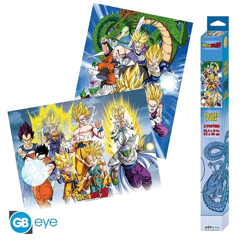 Dragon Ball Z Set 2 Chibi Posters Groups (52X38cm) (Super Saiyan)