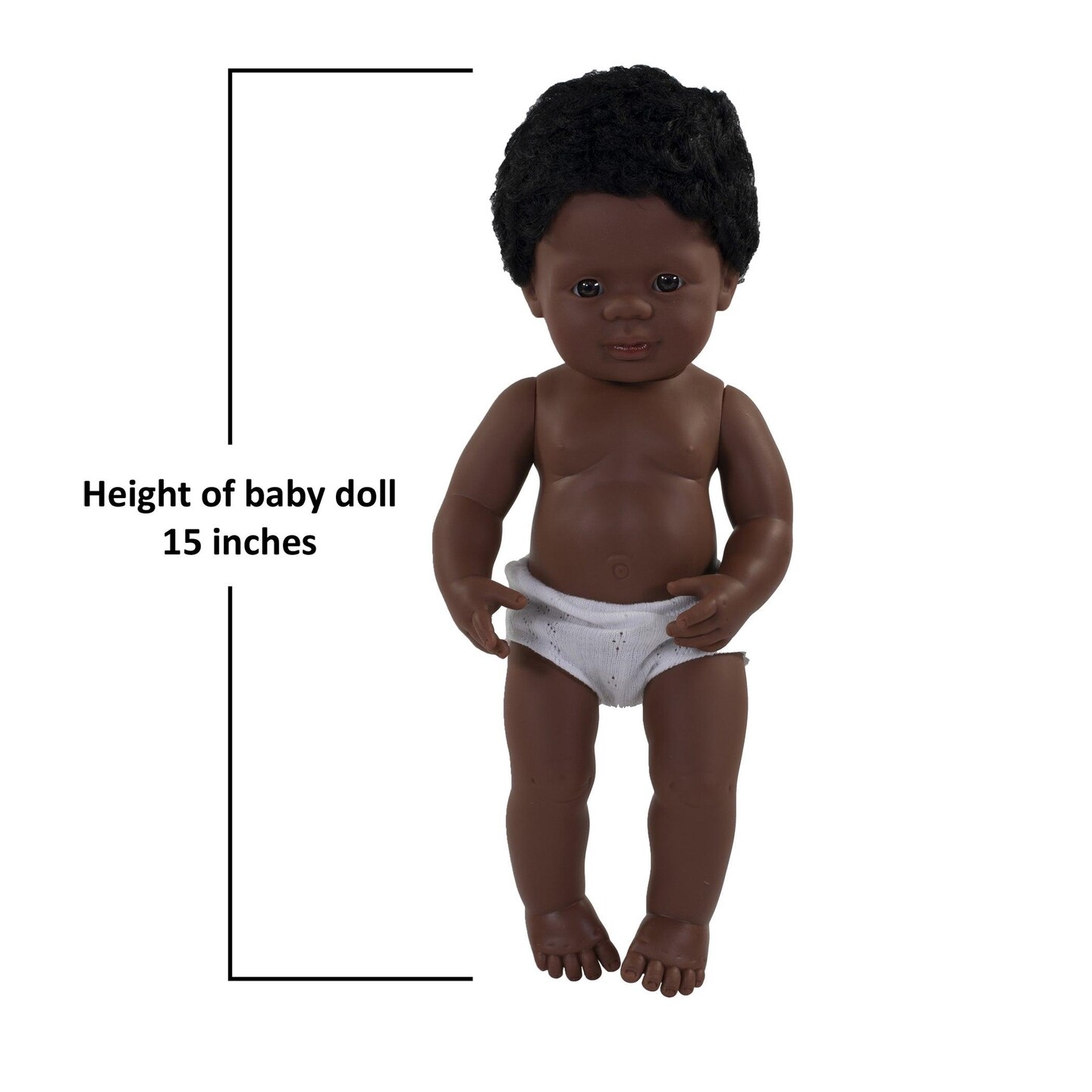 Anatomically Correct 15&#x22; Baby Doll, African-American Boy